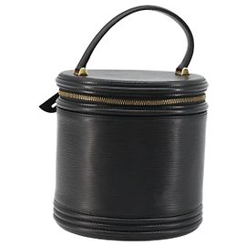 Bolsa LOUIS VUITTON Epi Cannes Preta M48032 LV Auth 181175 Preto