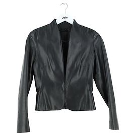 Barbara Bui Lederjacke Schwarz Schwarz