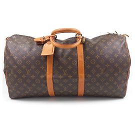Louis Vuitton Keepall 55 Monogram Canvas Marrom Monograma