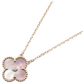Collar Vintage Alhambra Van Cleef & Arpels Rosa Dorado Otro