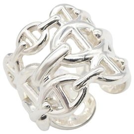 Hermès Hermes Chaine d'Ancre Enchainée Ring Silber
