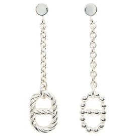 Hermès Pendientes Hermes Chaine d'Ancre Parade Plata