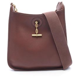 Hermès Bolsa de ombro Hermes Vespa PM Marrom