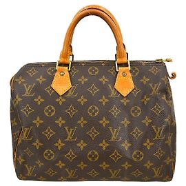 Bolsa Louis Vuitton Speedy Monogram Canvas 30 Marrom