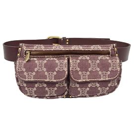 Céline Riñonera Celine Macadam Denim Castaño