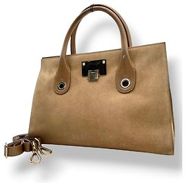 Jimmy Choo Riley Handtasche Beige Golden