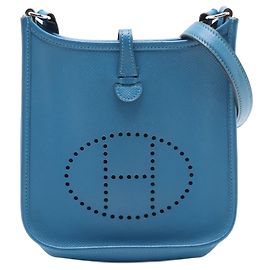 Hermès Hermes Evelyne Tasche Gen III Clemence TGM Silber