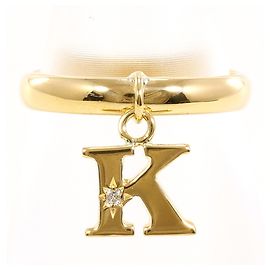 Autre Marque 18K Gelbgold-Ring mit Diamant Golden