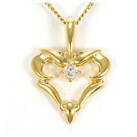 Autre Marque Collier en or jaune 18K avec diamant Doré