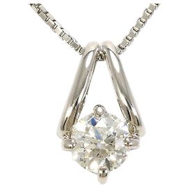 Autre Marque Colar de ouro branco 18K e diamantes Dourado