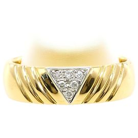 Autre Marque Ring aus Platin und Gelbgold mit Diamant Golden Andere