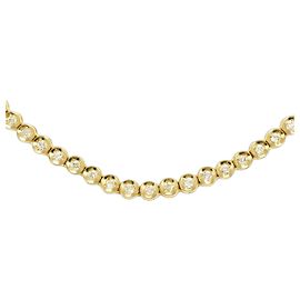 Autre Marque Collar de oro amarillo de 18K con diamantes Dorado