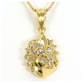 Autre Marque 18K Gelbgoldhalskette mit Diamant Golden