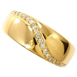Autre Marque 18K Gelbgold Diamantring Golden