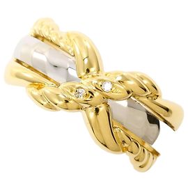 Autre Marque PT900 Platin- und 18K Gelbgold Ring Golden Andere