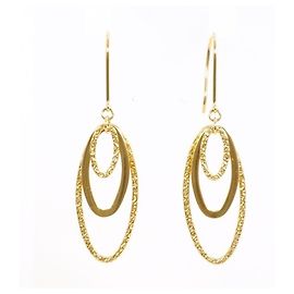 Autre Marque Orecchini pendenti in oro giallo 18K D'oro