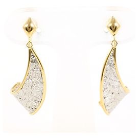 Autre Marque Boucles d'oreilles à clip en platine PT900 et or jaune 18K Doré Autre