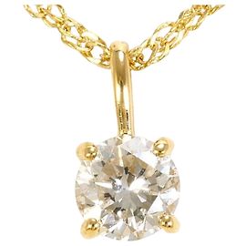 Autre Marque Collier en or jaune 18K avec diamant Doré