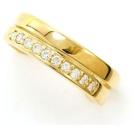 Autre Marque 18K Gelbgold-Ring mit Diamant Golden