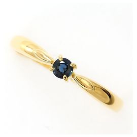Autre Marque 18K Gelbgold-Ring mit Saphir Golden