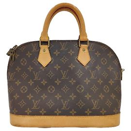 Louis Vuitton Alma Handtasche Monogram Canvas PM Braun