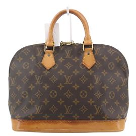 Louis Vuitton Alma Handbag Monogram Canvas MM Brown