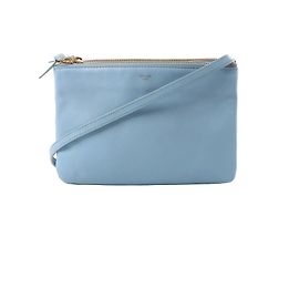 Céline Borsa a tracolla piccola in pelle Trio di Celine, blu Grigio
