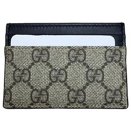 Gucci GG Supreme Marmont Kartenetui Braun Schwarz