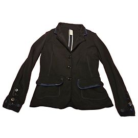Autre Marque Giacca in cotone HIGH USE nera con profili blu Blu scuro