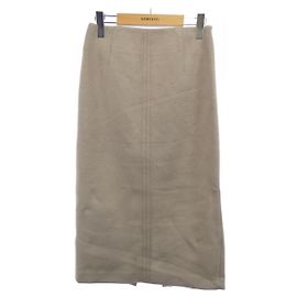 Autre Marque CYCLAS Silk Blend Skirt Beige