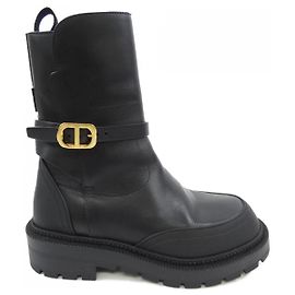 Botas de couro de bezerro Christian Dior DIOR EMPREINTE Preto