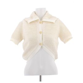 Jacquemus Creme-farbener Cardigan mit Textur Beige