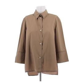 Camicia oversize in cotone beige Marni Beige