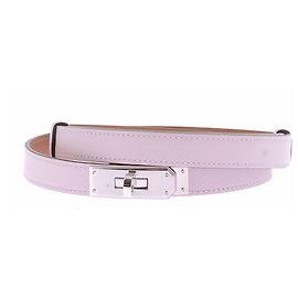 Hermès Cinto "Kelly" rosa sakura Rosa