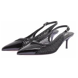 Alaïa Black mesh slingbacks Black