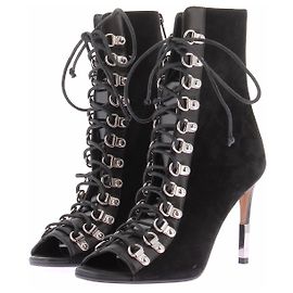 Balmain Bottines lacets noirs Noir