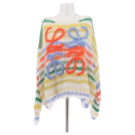 Loewe Pull en grosse maille multicolore Multicolore