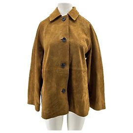 Veste en daim camel Massimo Dutti Camel