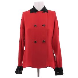 Versace Red double-breasted blouse Red