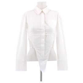 Jacquemus Camicia in cotone 'La Montagne' Bianco