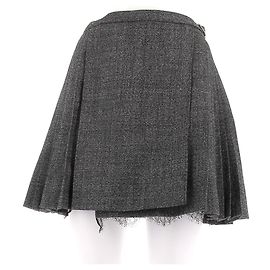 Christian Dior Grey Wool Skirt Grey