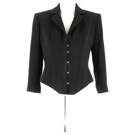Jean Paul Gaultier Black Corset Blazer Black