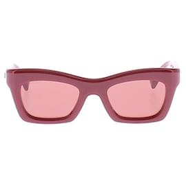 Gucci Gafas de sol rojas "Script" Roja