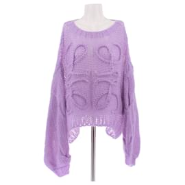 Loewe Grobstrickpullover lila Lila