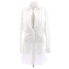 Vestido camisero Jacquemus Le Splash de algodón blanco Blanco