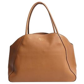 Prada Borsa a tracolla in pelle marrone Marrone