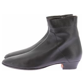 The Row Black Leather Boots EU 40.5 Black