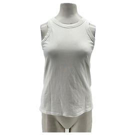 Autre Marque Regata de algodão "Poso" Branco