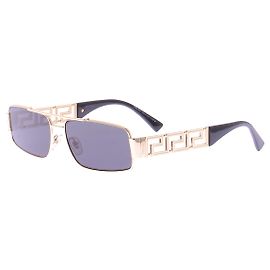 Versace Óculos de sol em metal dourado Dourado
