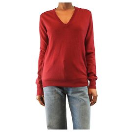 Joseph Feinstrick-Kaschmirpullover in Kastanienbraun - Größe S Rot